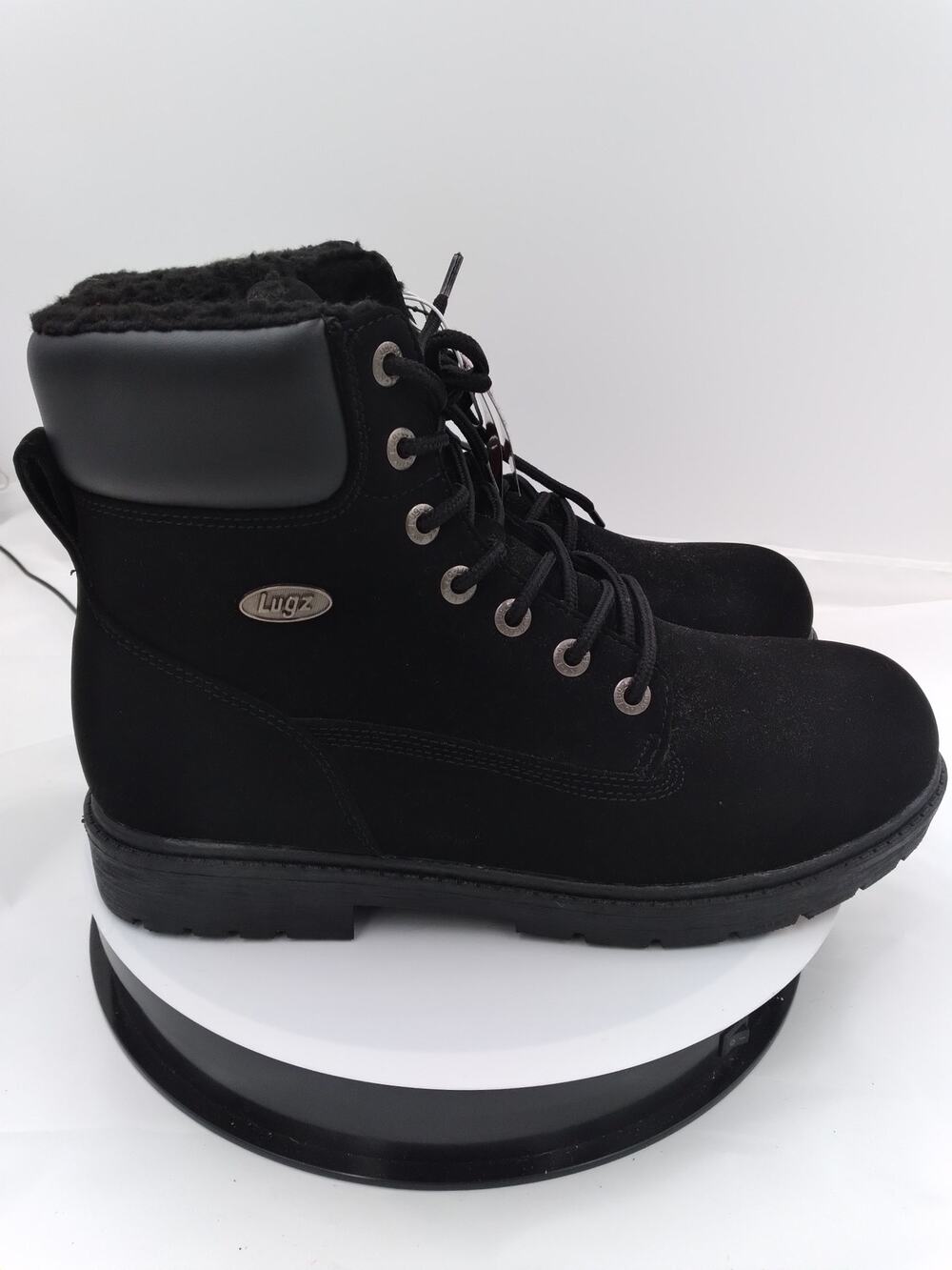 MWT Lugz fur lined Mens Winter Work Boots Size 10